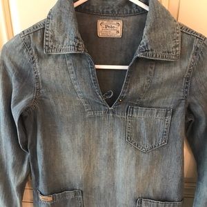 Girls Ralph Lauren Denim Dress NWT Size 8